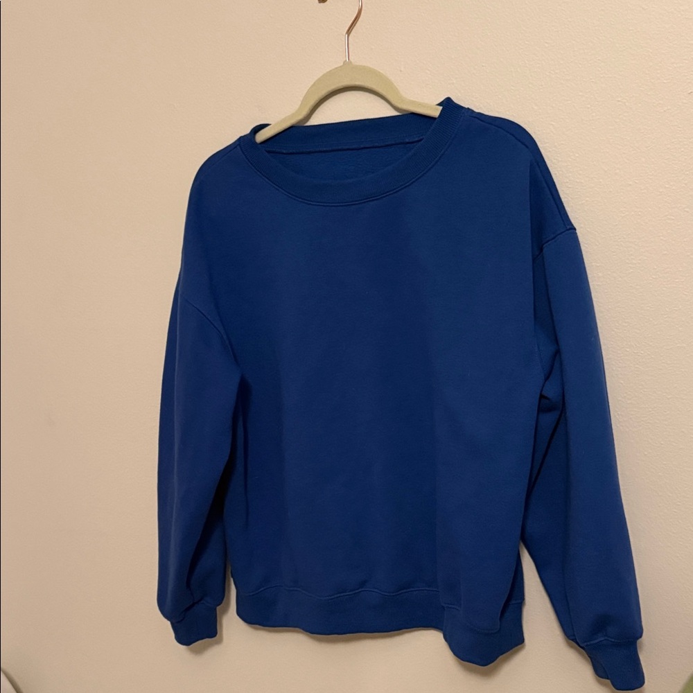Amazon Women's Royal Blue Crew Neck Sweater